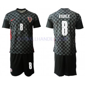 Barn Fotballdrakter Kroatia Mateo Kovacic 8 Borte Euro 2020 Kortermet